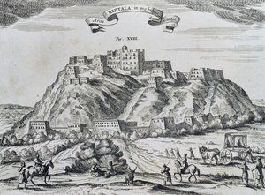 Vue de Lhassa, capitale du Tibet, de 